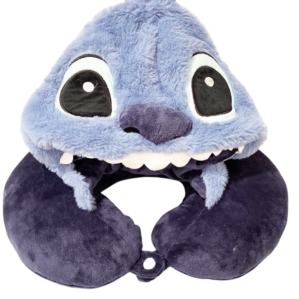 Stitch Blue Travel Neck Pillow Plush Character U Shaped